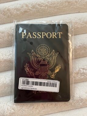 Passport Case with Gold Emblem!